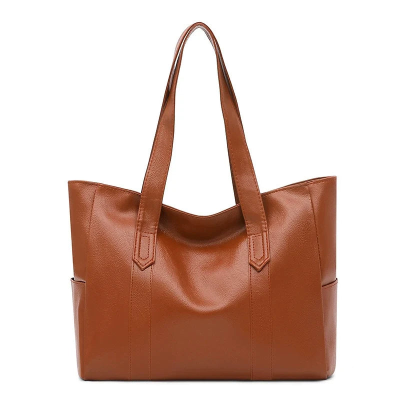 Bolsa grande feminina 2026, estilo K da moda. Mais fácil de combinar, bolsa tote de grande capacidade, bolsa de ombro, bolsa tiracolo, espelho, grande capacidade de armazenamento.