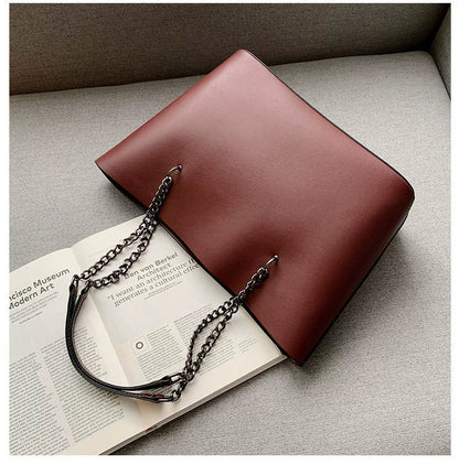 Bolsa feminina de grande capacidade - 2020 nova bolsa de ombro com corrente chique estilo coreano - bolsa versátil de moda de verão