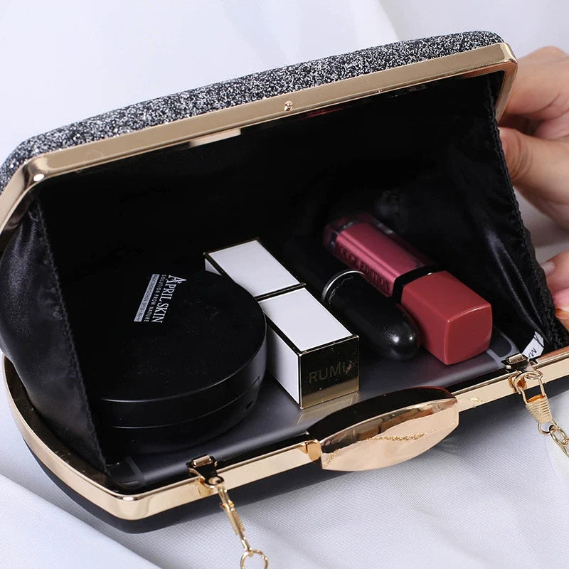 Bolsa de mão para mulheres nova moda brilhante versátil bolsa de noite vestido de banquete bolsa de noite bolsa crossbody bolsa caixa
