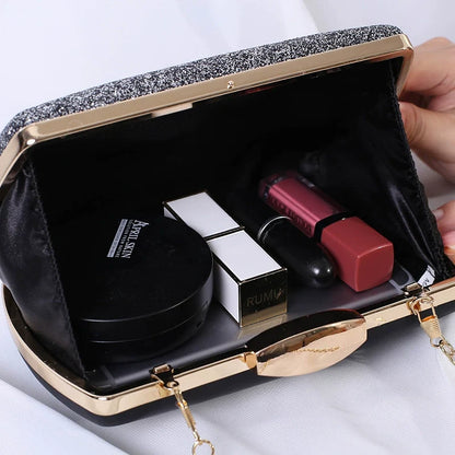 Bolsa de mão para mulheres nova moda brilhante versátil bolsa de noite vestido de banquete bolsa de noite bolsa crossbody bolsa caixa