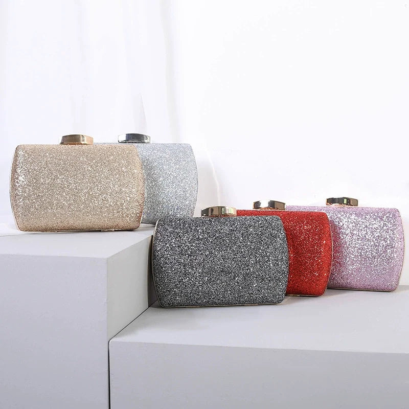 Bolsa de mão para mulheres nova moda brilhante versátil bolsa de noite vestido de banquete bolsa de noite bolsa crossbody bolsa caixa