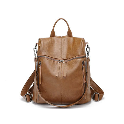 Mochila com estampa de ovelha para mulheres, multifuncional para trabalho e deslocamento, mochila pequena, versão coreana para comércio exterior, bolsa feminina retrô versátil e simples.
