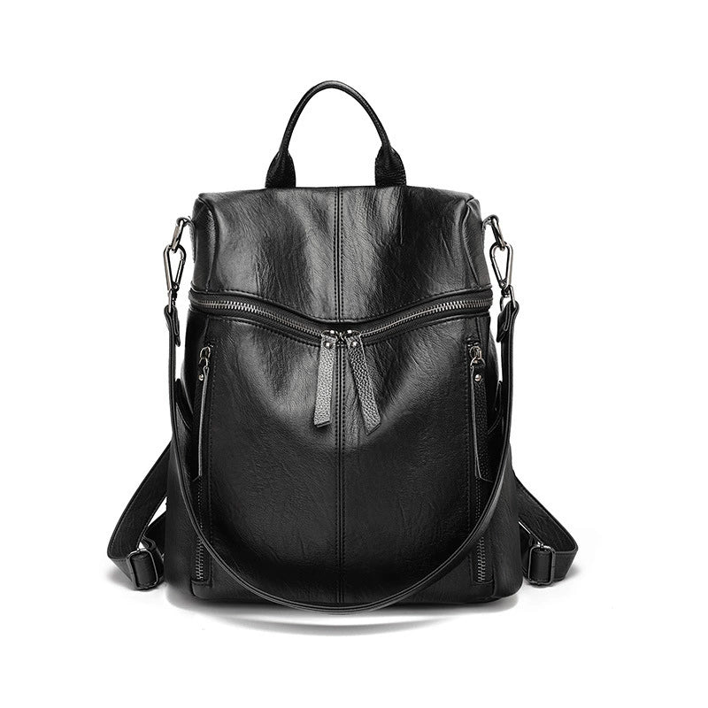 Mochila com estampa de ovelha para mulheres, multifuncional para trabalho e deslocamento, mochila pequena, versão coreana para comércio exterior, bolsa feminina retrô versátil e simples.