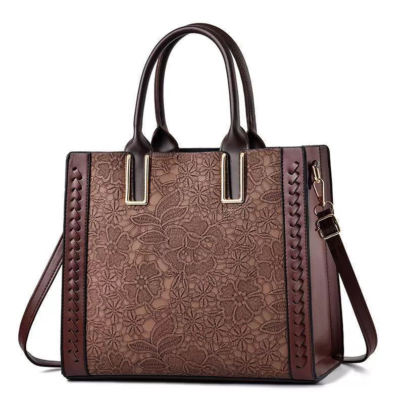 Nova Bolsa Feminina Texturizada - Transversal, de Ombro e de Mão Moderna e Versátil - Clássica, Elegante e Estilosa - Modelo 26005