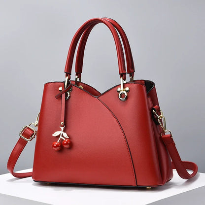 Nova bolsa Satchel de grande capacidade, elegante bolsa feminina, bolsa FashionCasualLadieswear para mulheres de meia-idade, a mais fácil de combinar, bolsa tiracolo.