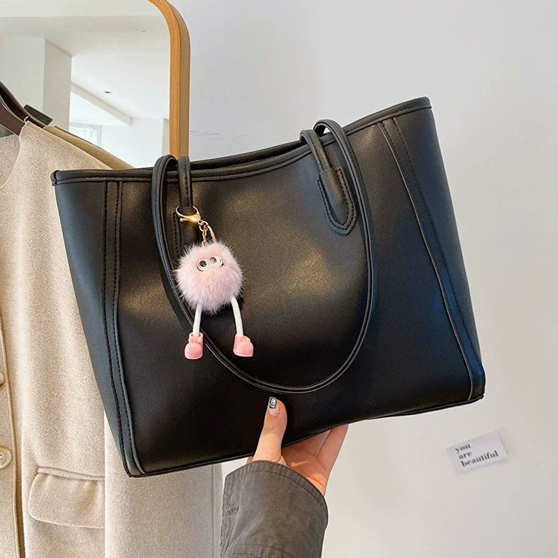 Bolsa Feminina para o Dia a Dia - Bolsa Tote de Qualidade Premium, Nova Coleção Primavera/Outono 2025, Bolsa de Ombro Versátil Estilo Coreano, Bolsa de Axila, Tote Elegante.