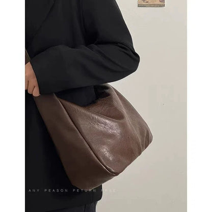 Bolsa feminina de ombro estilo K para outono e inverno, fácil de combinar, bolsa tiracolo, grande capacidade, bolsa tote para estudantes, estilo casual, ideal para viagens casuais.