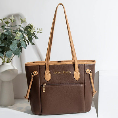 Bolsa de compras clássica de fábrica de fornecimento de comércio exterior, bolsa tote com borda de óleo, bolsa grande multicolorida para mamãe, bolsa de ombro de grande capacidade para mulheres.