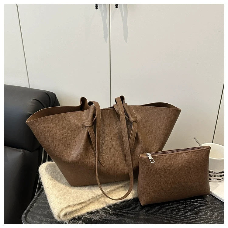 Bolsa Tote Feminina Grande Capacidade para o Dia a Dia 2026 - Bolsa de Ombro Casual Versátil - Bolsa de Mão de Luxo Leve para Usar Debaixo do Braço