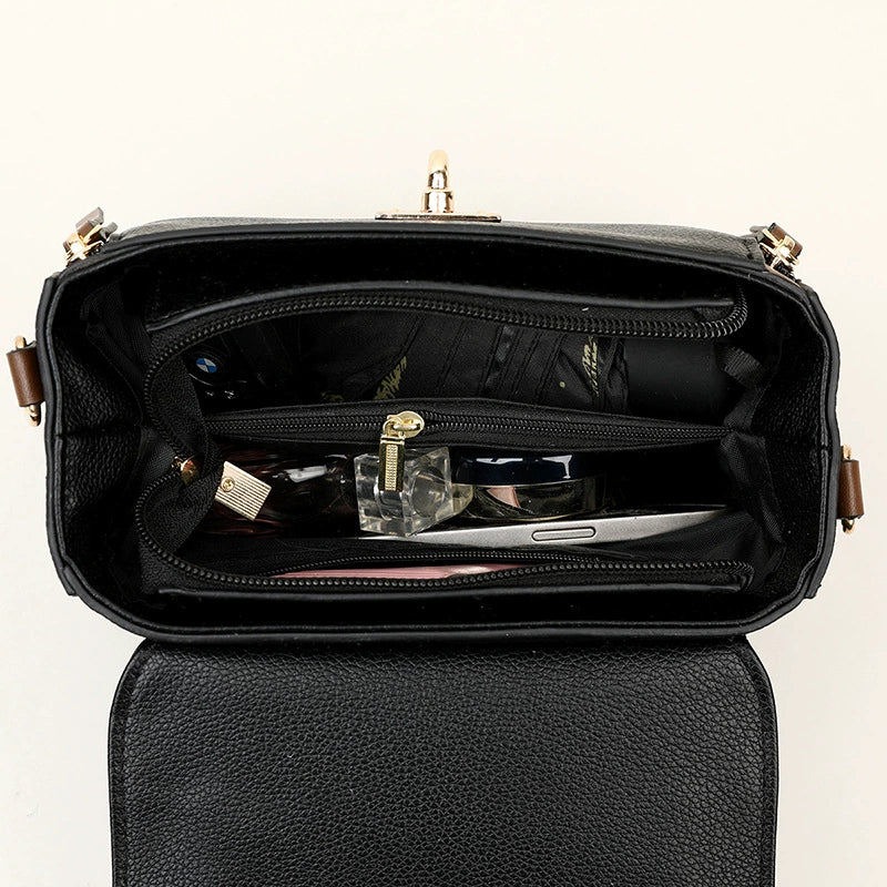 Bolsa transversal feminina de fornecimento direto transfronteiriço, nova moda 2026, bolsa retrô de ombro, bolsa quadrada pequena simples e versátil