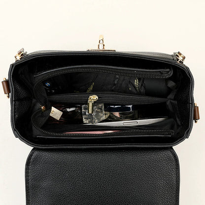 Bolsa transversal feminina de fornecimento direto transfronteiriço, nova moda 2026, bolsa retrô de ombro, bolsa quadrada pequena simples e versátil