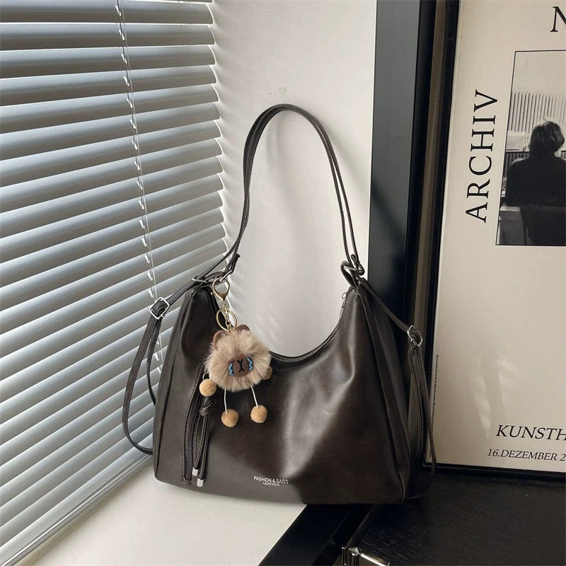 Mochila 2025 bolsa feminina Nova coleção ombro moda Trabalho Roupa sacola tiracolo Casual bolsa de grande capacidade
