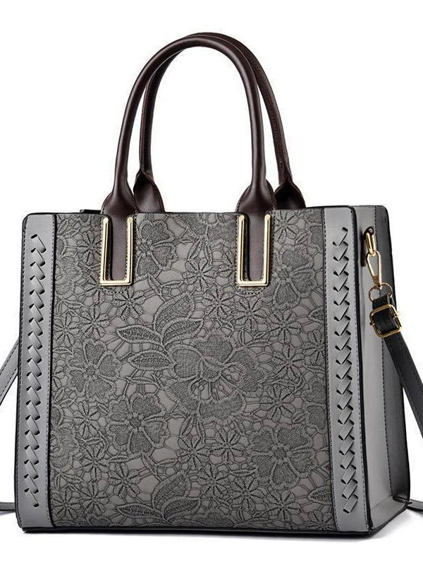 Nova Bolsa Feminina Texturizada - Transversal, de Ombro e de Mão Moderna e Versátil - Clássica, Elegante e Estilosa - Modelo 26005