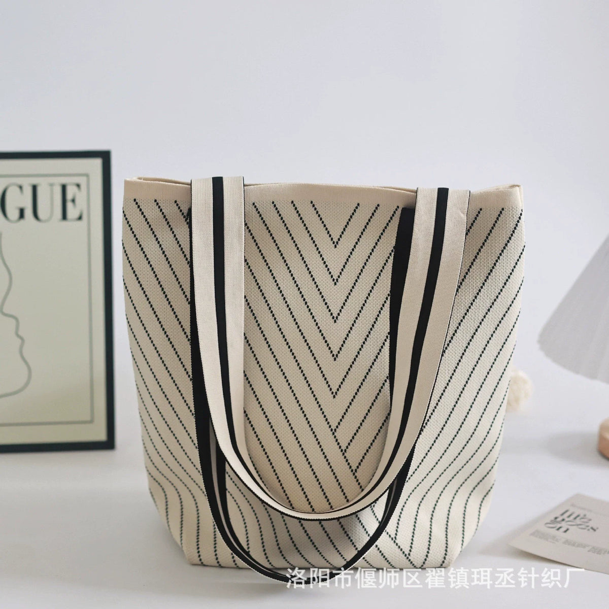 Bolsa de malha de grande capacidade bolsa de ombro feminina versátil moda crossbody bolsa balde bolsa de ombro