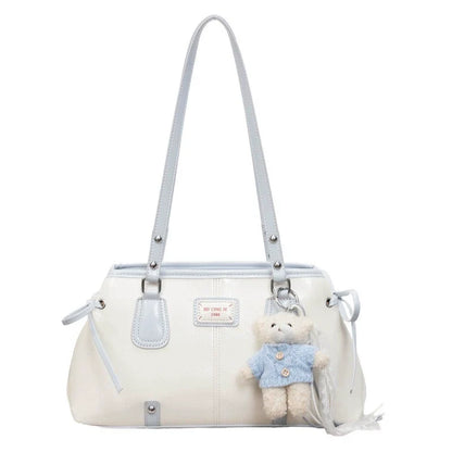 2026 Nova Coleção Moda Cor Contrastante Bolsa de Grande Capacidade Feminina Sen Meng Bolsa de Ombro Moderna para o Dia a Dia Bolsa Satchel Tote Sensível