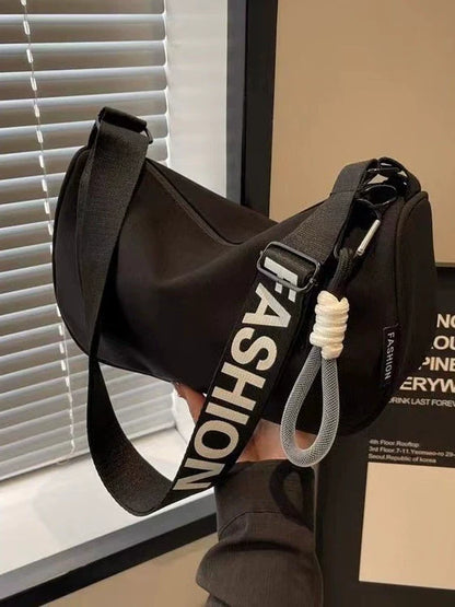 Bolsa Casual Feminina Popular 2026: Bolsa Transversal de Ombro Grande Capacidade Estilo Coreano Moderna e Versátil