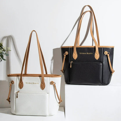 Bolsa de compras clássica de fábrica de fornecimento de comércio exterior, bolsa tote com borda de óleo, bolsa grande multicolorida para mamãe, bolsa de ombro de grande capacidade para mulheres.