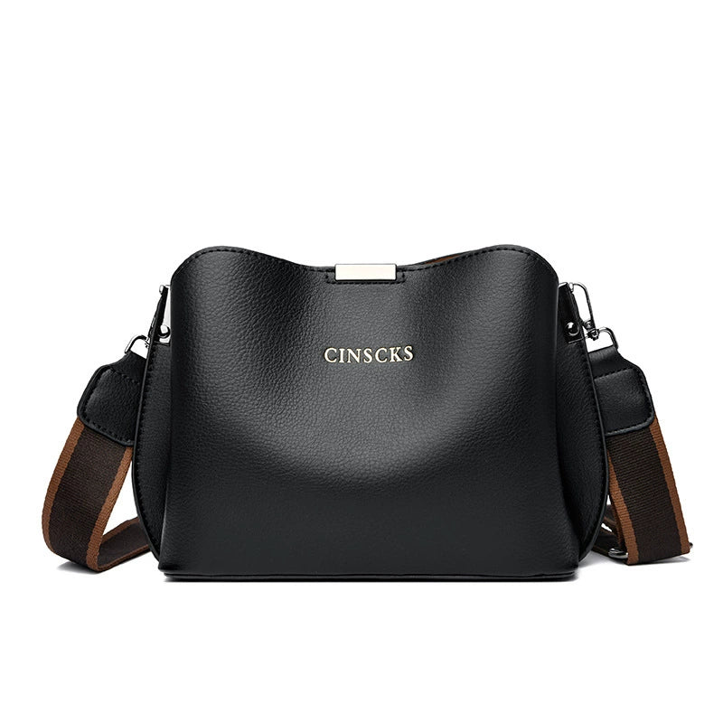Bolsa transversal de luxo leve para mulheres 2024 nova bolsa de ombro fashion couro macio grande capacidade bolsa casual feminina