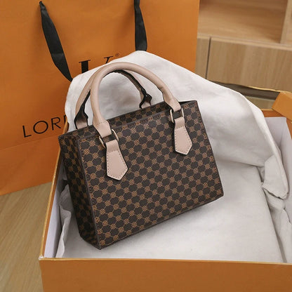 Nova Bolsa Feminina Elegante e Moderna 2026, Bolsa com Estampa Vintage, Versátil, de Ombro e Transversal de Alta Qualidade.