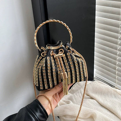 Moda na moda bolsa feminina na moda mais fácil para combinar bolsa de corrente diamante bolsa de noite cross-border crossbody bolsa de ombro bolsa feminina