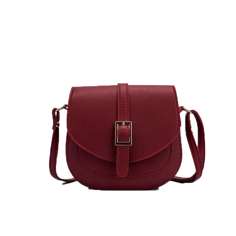 Bolsa Transversal Minimalista com Fivela de Metal e Alça Ajustável - Bolsa Saddle Commuter 2026 Versátil e Estilosa para Mulheres