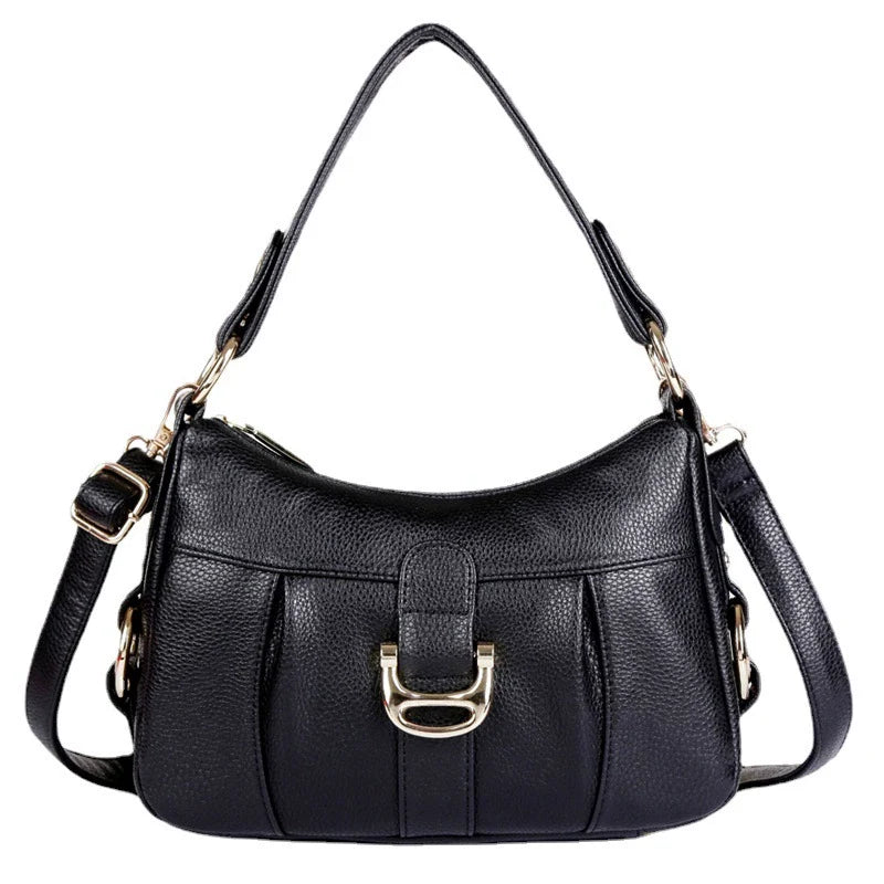 Bolsa Casual M503 para Mães de Meia-Idade e Idosas, Nova Bolsa Transversal de Couro Macio 2026, Bolsa de Ombro Feminina, Pequena Bolsa de Mão