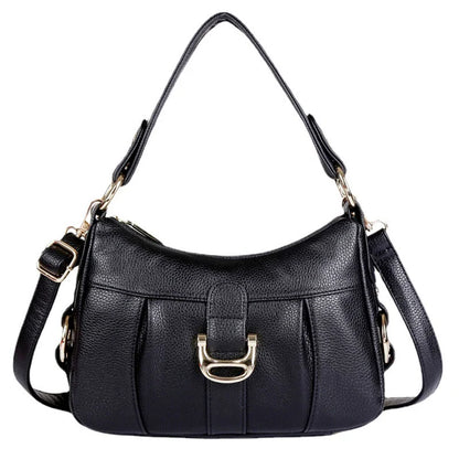 Bolsa Casual M503 para Mães de Meia-Idade e Idosas, Nova Bolsa Transversal de Couro Macio 2026, Bolsa de Ombro Feminina, Pequena Bolsa de Mão