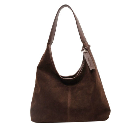 Bolsa de ombro versátil e de grande capacidade para mulheres, estilo retrô casual, para o dia a dia, 2024.