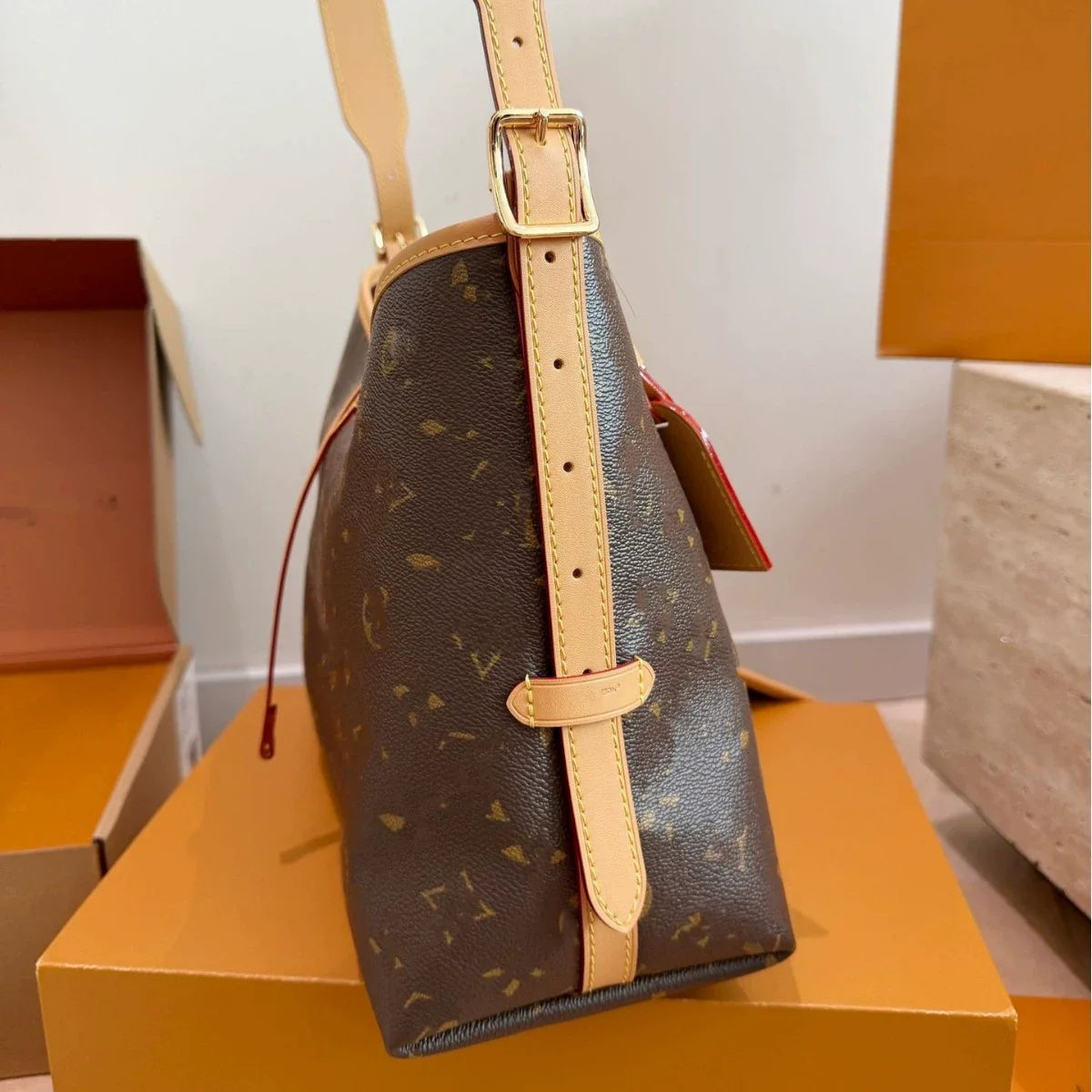 Bolsa feminina da série Carryall de fonte de qualidade, bolsa de ombro transversal, bolsa tote Carryo de exportação, bolsa de sogra de grande capacidade.