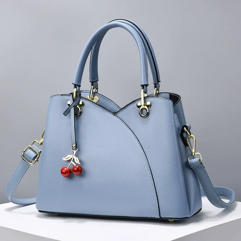 Nova bolsa Satchel de grande capacidade, elegante bolsa feminina, bolsa FashionCasualLadieswear para mulheres de meia-idade, a mais fácil de combinar, bolsa tiracolo.