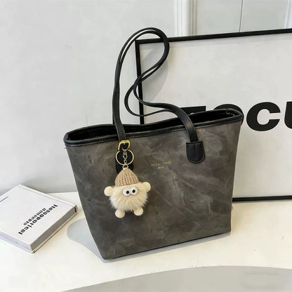 Bolsa Tote para Estudantes Universitários 2026 - Bolsa de Ombro Premium, Estilosa e Casual - Bolsa Feminina de Grande Capacidade