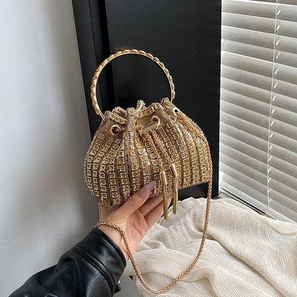 Moda na moda bolsa feminina na moda mais fácil para combinar bolsa de corrente diamante bolsa de noite cross-border crossbody bolsa de ombro bolsa feminina