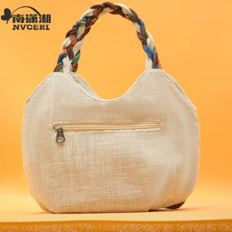 Bolsa de mão projetada, bolsa de mão tecida, bolsa pequena literária, bolsa de mão, bolsa de tecido, bolsa casual, bolsa leve para mulheres.