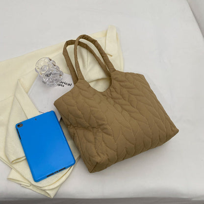 Bolsa elegante de grande capacidade para mulheres verão novo estilo coreano bolsa de axila estilo ocidental simples bolsa de mão de um ombro