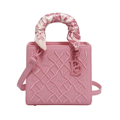 Bolsa Princesa Diana com Bordado Pesado, Nova Moda, Bolsa de Seda, Bolsa de Ombro de Alta Qualidade para Mulheres