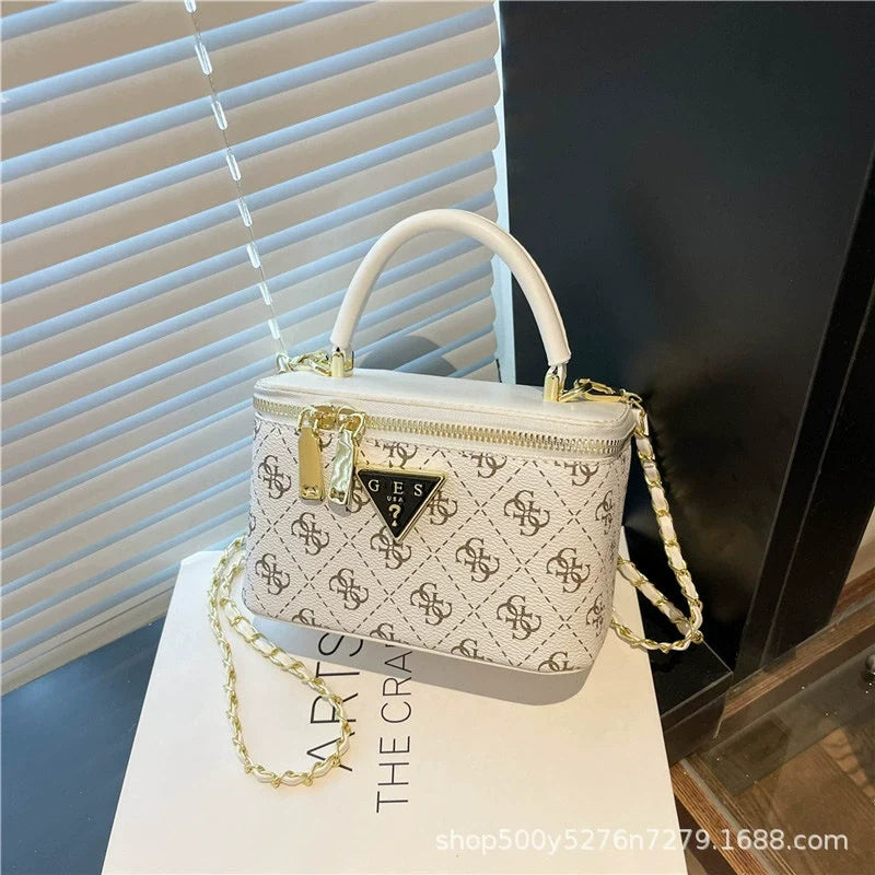 Bolsa Quadrada com Corrente Versátil da Moda Feminina Mais Vendida - Transfronteiriça 2026 de Alta Qualidade para Ombro, Transversal e de Mão para Mulheres.
