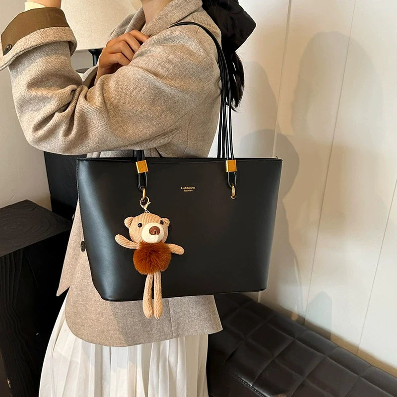 Bolsa Vintage de Alta Qualidade para Mulheres 2026 Nova Bolsa de Ombro de Grande Capacidade, Bolsa de Compras Fashion e Única