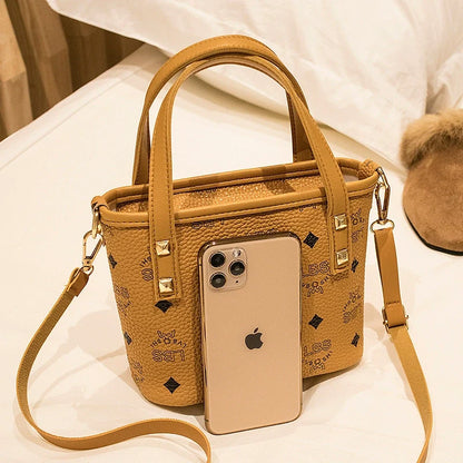 Bolsa Balde Clássica 2023 bolsas femininas europeias e americanas retrô pequena bolsa de mão moda bolsa de ombro feminina