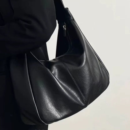 Bolsa feminina de ombro estilo K para outono e inverno, fácil de combinar, bolsa tiracolo, grande capacidade, bolsa tote para estudantes, estilo casual, ideal para viagens casuais.