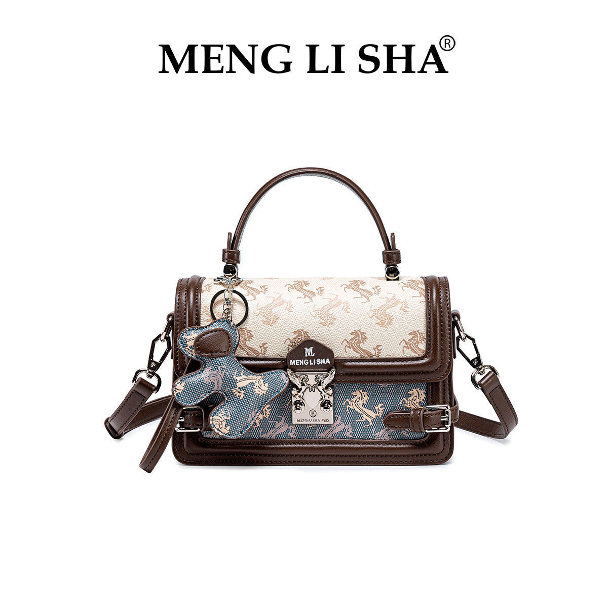 Bolsa transversal de ombro pequena e quadrada, bordada, estilo retrô de luxo, para mulheres, nova coleção 2026, moderna e versátil para o dia a dia.