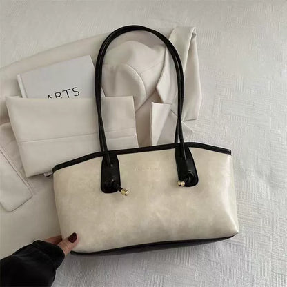 Bolsa Premium Vintage de Grande Capacidade para Mulheres - Nova Bolsa de Ombro e Sacola para o Trabalho Outono/Inverno 2026.