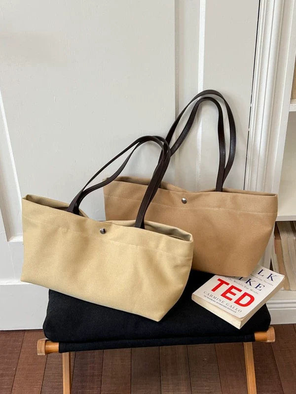 Bolsa feminina estilo "old money", modelo K, tipo sacola, grande capacidade, casual e fácil de combinar. Ideal para estudantes, bolsa tiracolo, bolsa de ombro para o trabalho.