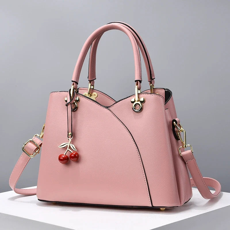 Nova bolsa Satchel de grande capacidade, elegante bolsa feminina, bolsa FashionCasualLadieswear para mulheres de meia-idade, a mais fácil de combinar, bolsa tiracolo.
