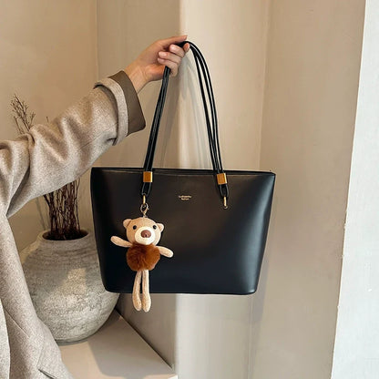 Bolsa Vintage de Alta Qualidade para Mulheres 2026 Nova Bolsa de Ombro de Grande Capacidade, Bolsa de Compras Fashion e Única