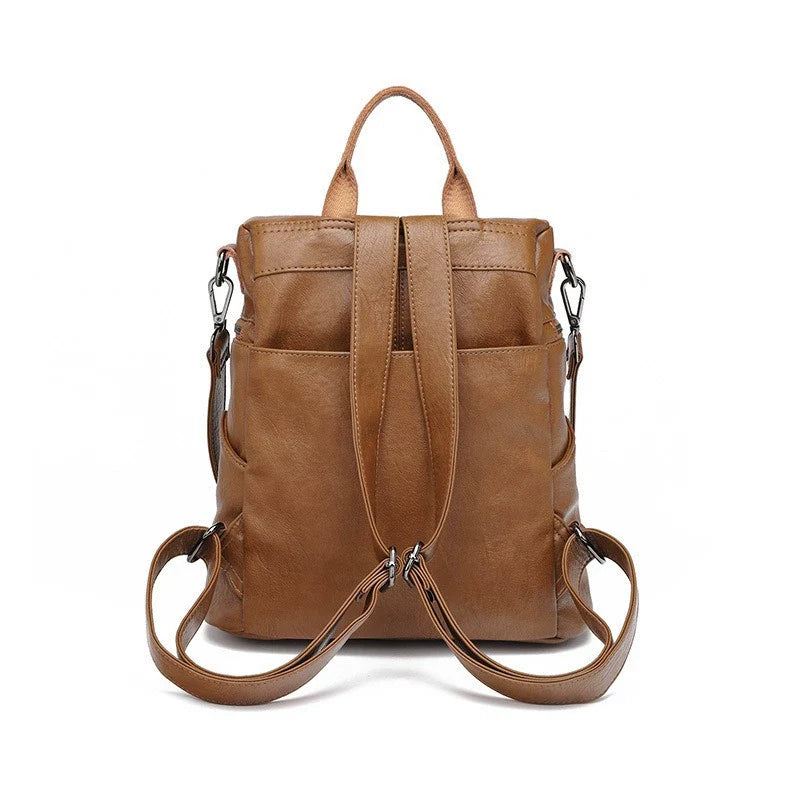 Mochila com estampa de ovelha para mulheres, multifuncional para trabalho e deslocamento, mochila pequena, versão coreana para comércio exterior, bolsa feminina retrô versátil e simples.