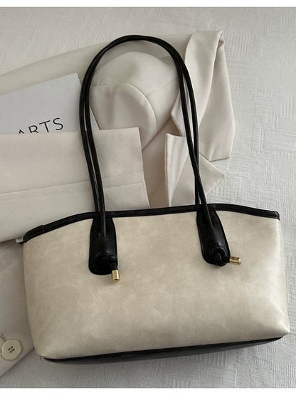 Bolsa Premium Vintage de Grande Capacidade para Mulheres - Nova Bolsa de Ombro e Sacola para o Trabalho Outono/Inverno 2026.