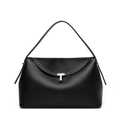 Bolsa transversal de luxo, bolsa de moda de nicho, bolsa retrô simples tipo almofada, bolsa transversal de alta capacidade para mulheres