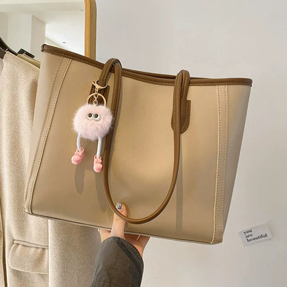 Bolsa Feminina para o Dia a Dia - Bolsa Tote de Qualidade Premium, Nova Coleção Primavera/Outono 2025, Bolsa de Ombro Versátil Estilo Coreano, Bolsa de Axila, Tote Elegante.