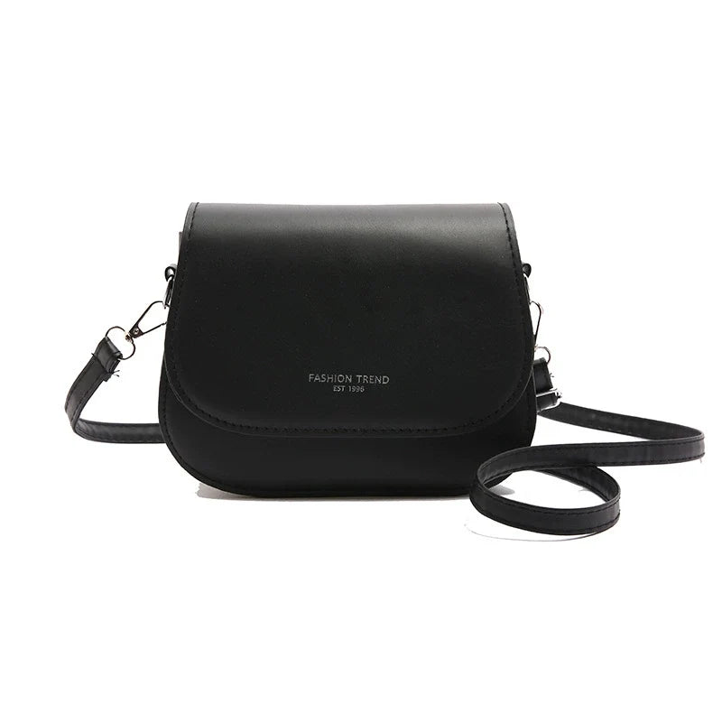 Bolsa de ombro versátil nova de outono e inverno em cores doces, bolsa de sela moderna, fresca e de alto padrão, bolsa transversal para mulheres