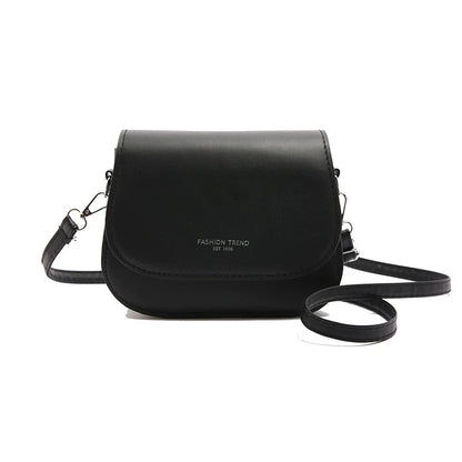 Bolsa de ombro versátil nova de outono e inverno em cores doces, bolsa de sela moderna, fresca e de alto padrão, bolsa transversal para mulheres